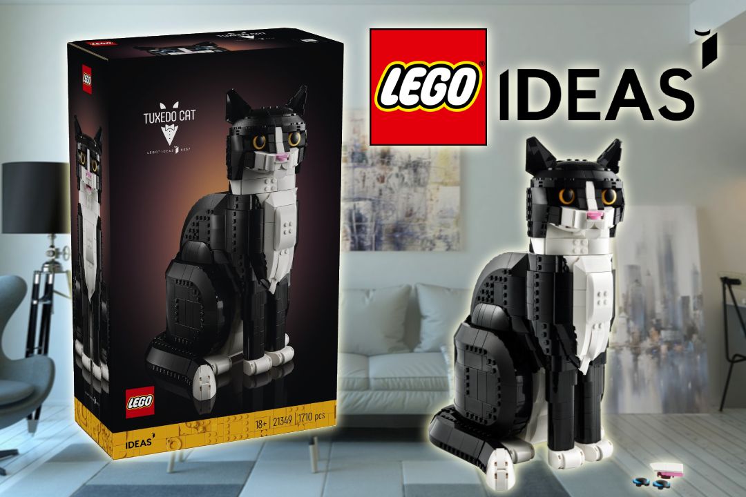 LEGO Ideas sestavitelná černobílá kočka je tu!